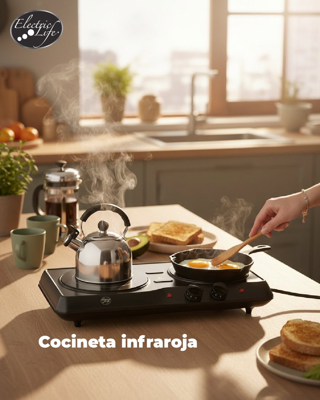 Cocineta Infrarroja Eléctrica Electric Life