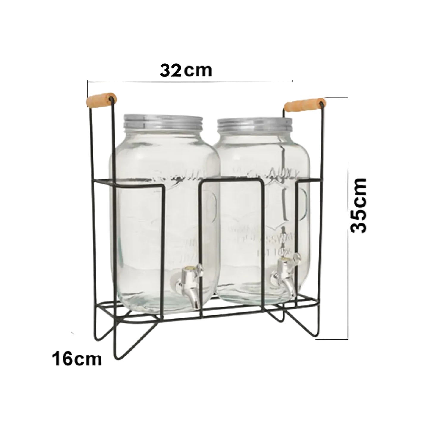 Dispensado de agua doble vidrio