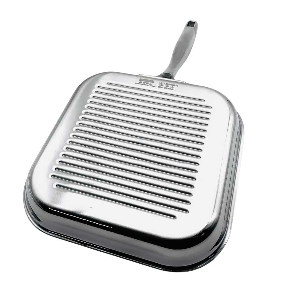 Sartén Tramontina Cuadrado Acero Inoxidable Grill 22 cm