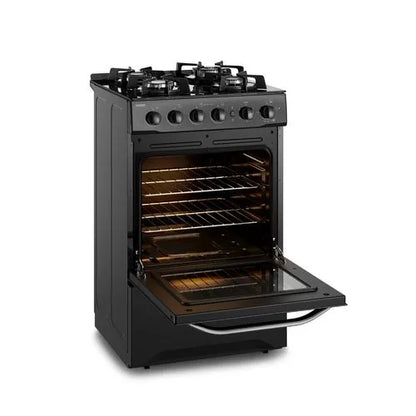 Cocina de Gas Electrolux Base de Vidrio Negro de 4 Quemadores y grill