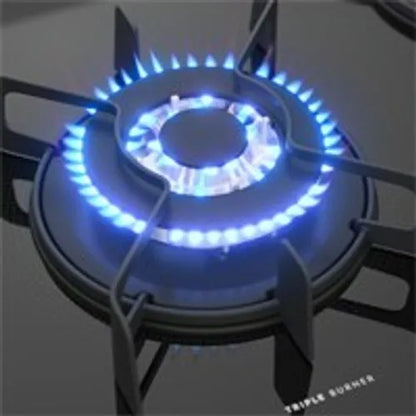 Cocina de Gas Electrolux Base de Vidrio Negro de 4 Quemadores y grill