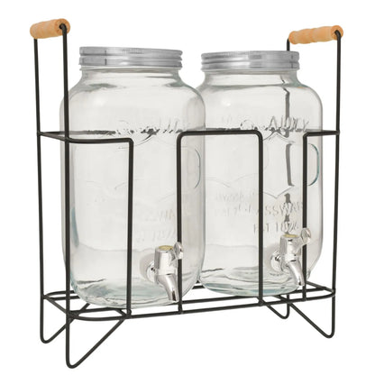 Dispensado de agua doble vidrio