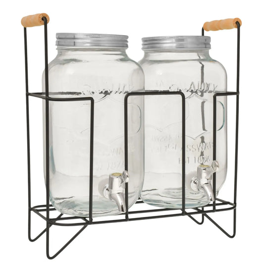 Dispensado de agua doble vidrio