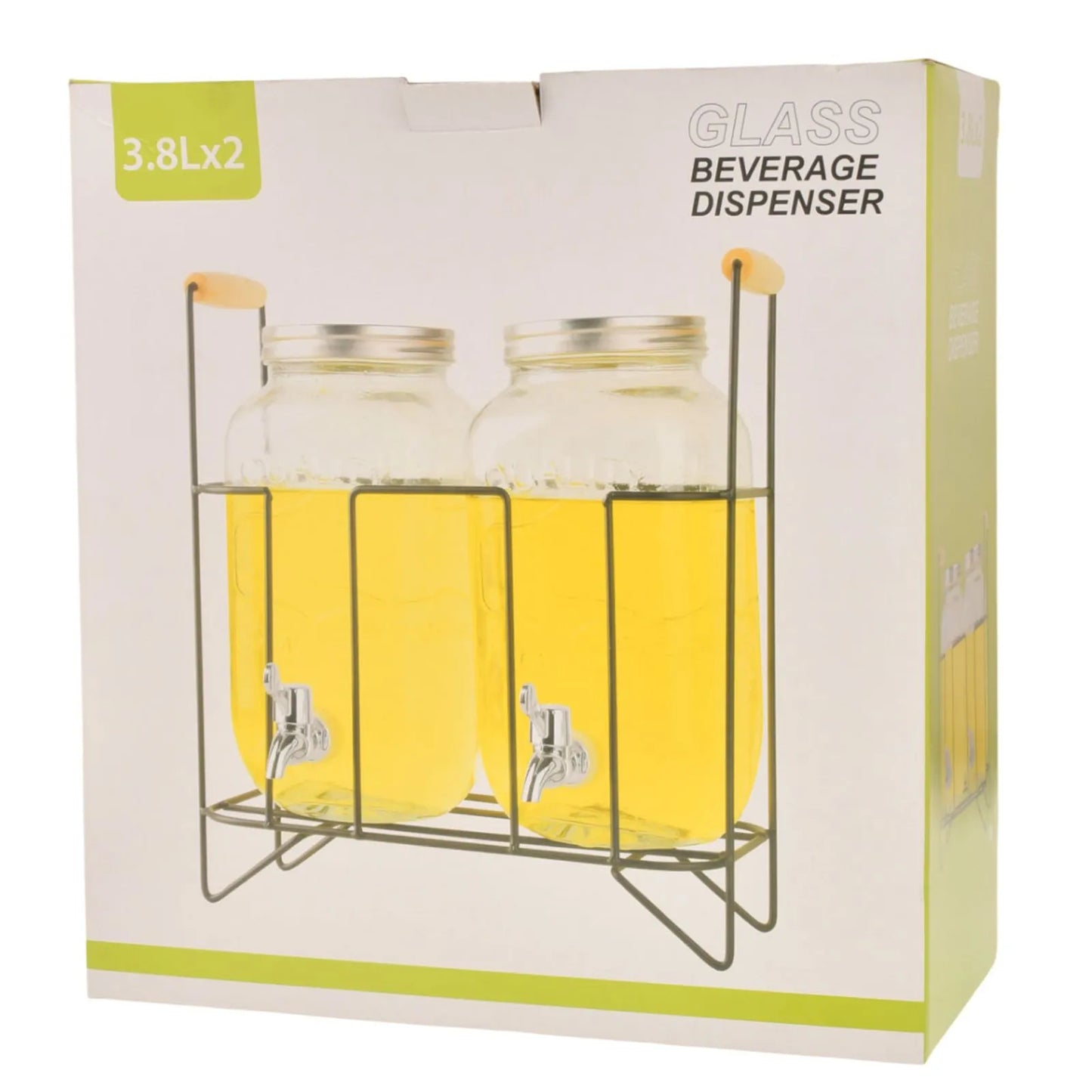 Dispensado de agua doble vidrio