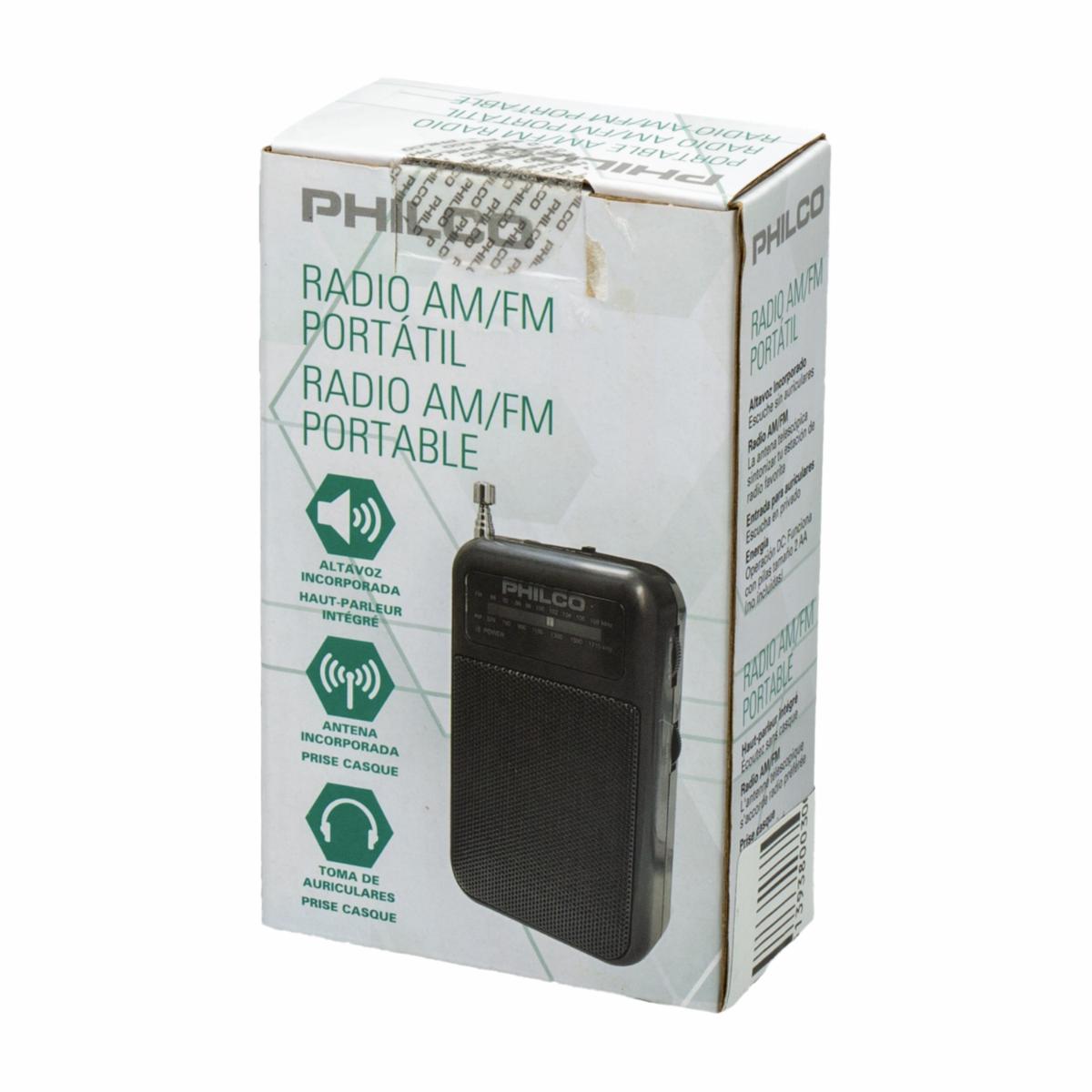 Radio Portátil Personal PHILCO AM/FM