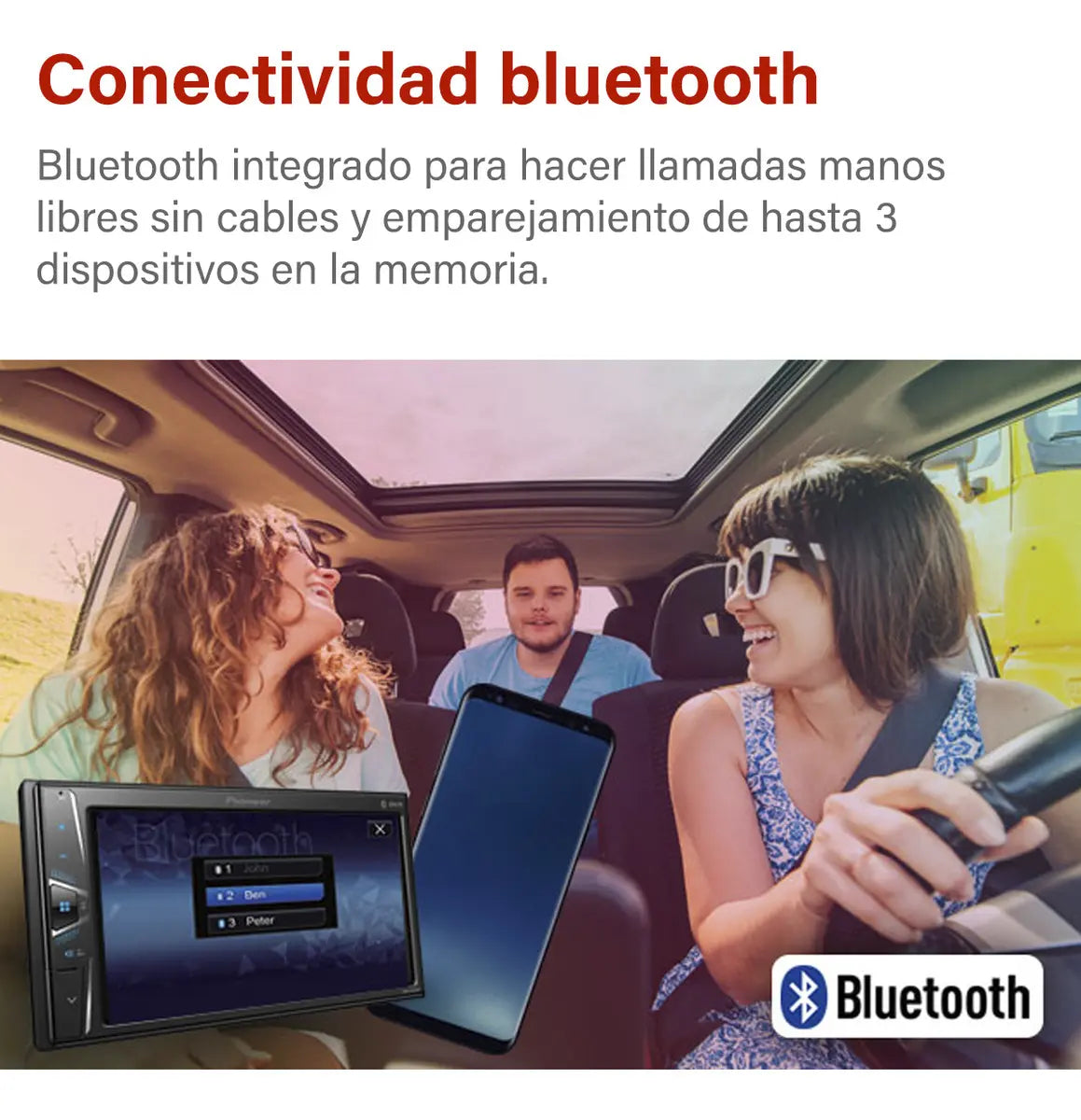 RADIO PIONEER PARA AUTO CON PANTALLA 6.2"
