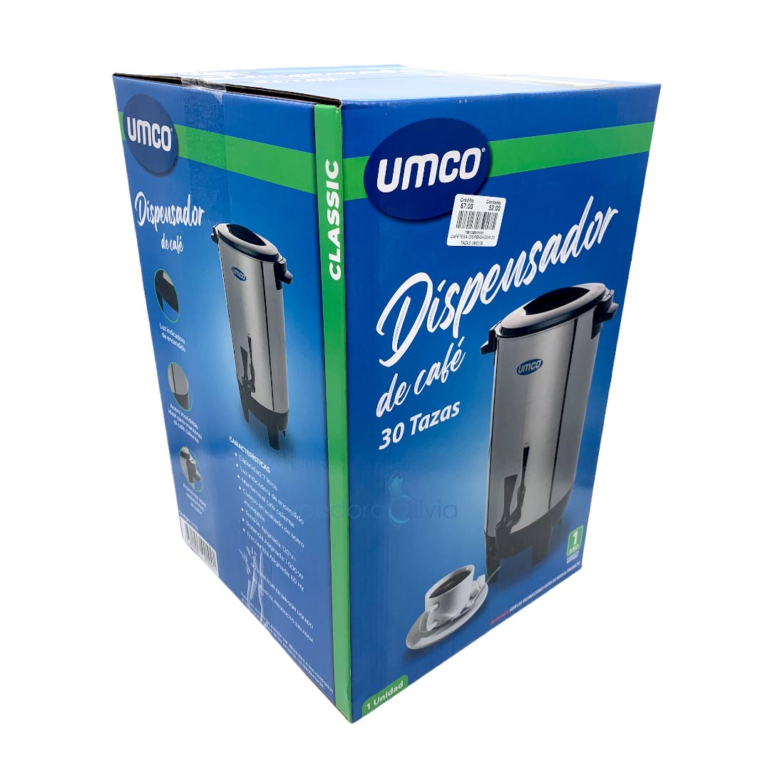 Cafetera Dispensador Umco 30 Tazas