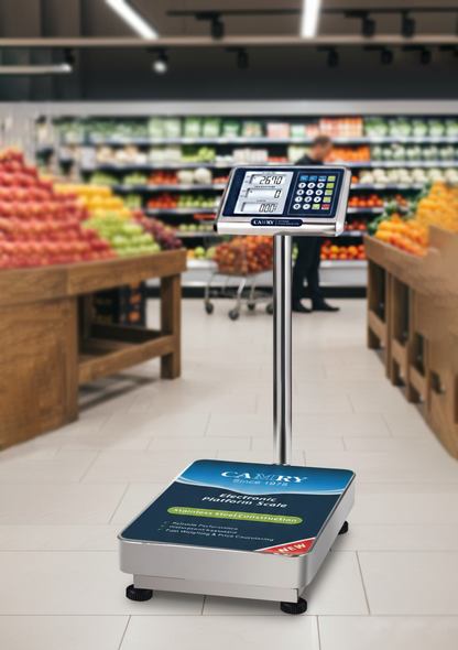 Balanza Plataforma Camry Digital 300kg Industrial Recargable