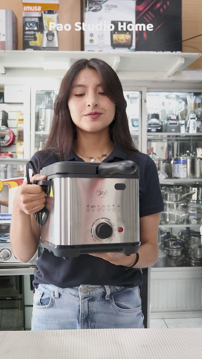 Freidora eléctrica de inmersión 1.5 lts